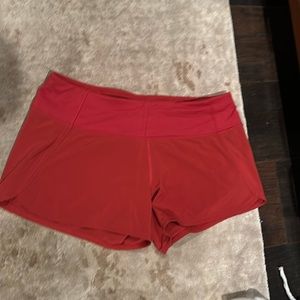 Lululemon speed up high rise 4” lined shorts